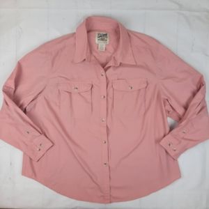 TRAVEL SMITH 2X BUTTON DOWN SHIRT OUTDOOR  CAMPING